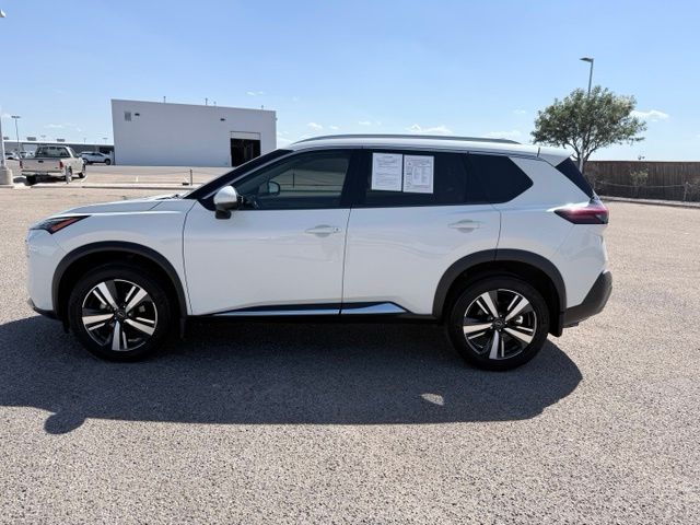 2023 Nissan Rogue SL White at Brown Honda