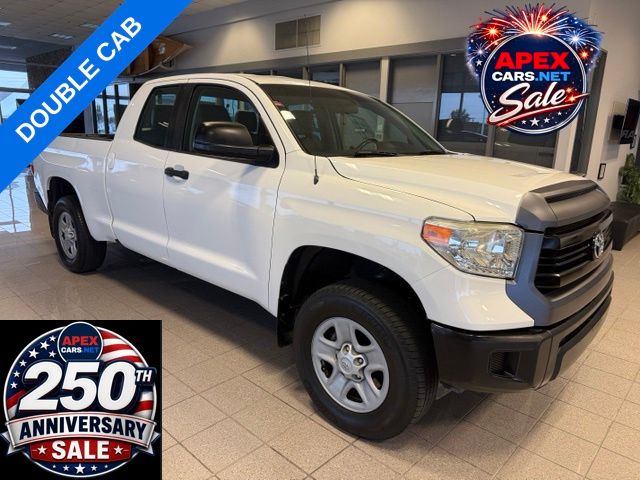 Super White 2014 Toyota Tundra SR Double Cab 4.0L Pickup Truck 4X2 5-Speed Automatic Overdrive