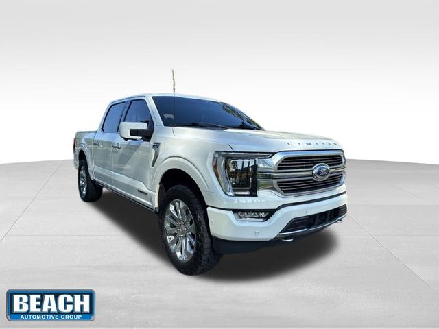 White Metallic 2021 Ford F-150 Pickup Truck Four-Wheel Drive Automatic
