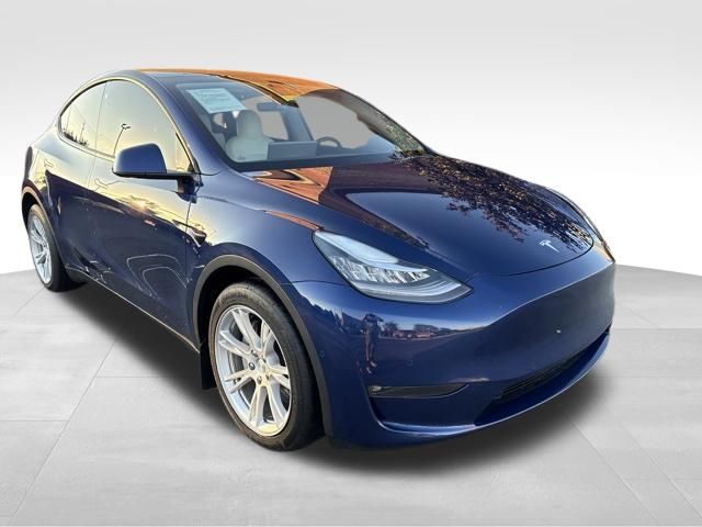 Deep Blue Metallic 2021 Tesla Model Y SUV / Crossover All-Wheel Drive 1-Speed Automatic