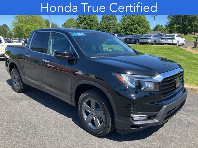 Crystal Black Pearl 2023 Honda Ridgeline Pickup Truck All-Wheel Drive 9-Speed Automatic