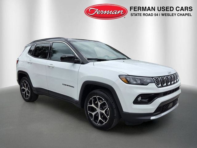 Bright White Clearcoat 2024 Jeep Compass SUV / Crossover Four-Wheel Drive 8-Speed Automatic