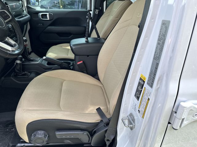 2021 Jeep Wrangler Unlimited Sahara White at Klick Lewis Buick Chevrolet
