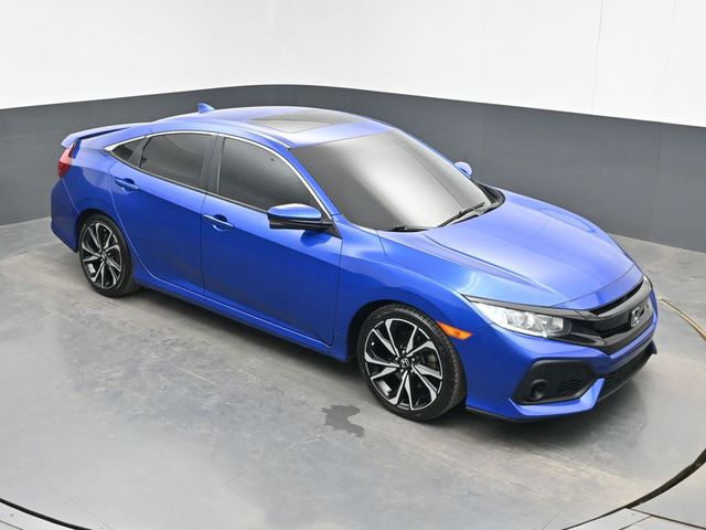 Aegean Blue Metallic 2018 Honda Civic Si Sedan Front-Wheel Drive 6-Speed Manual