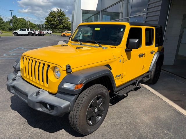2020 Jeep Wrangler Unlimited Sport S Yellow at South Hills CDJR