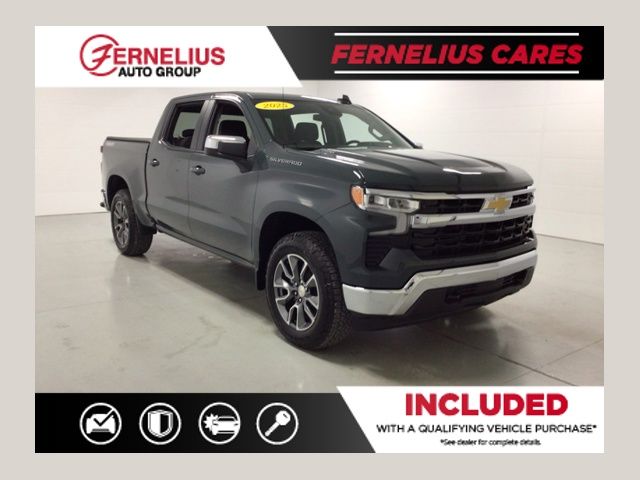 Cypress Gray 2025 Chevrolet Silverado 1500 Pickup Truck Four-Wheel Drive 8-Speed Automatic