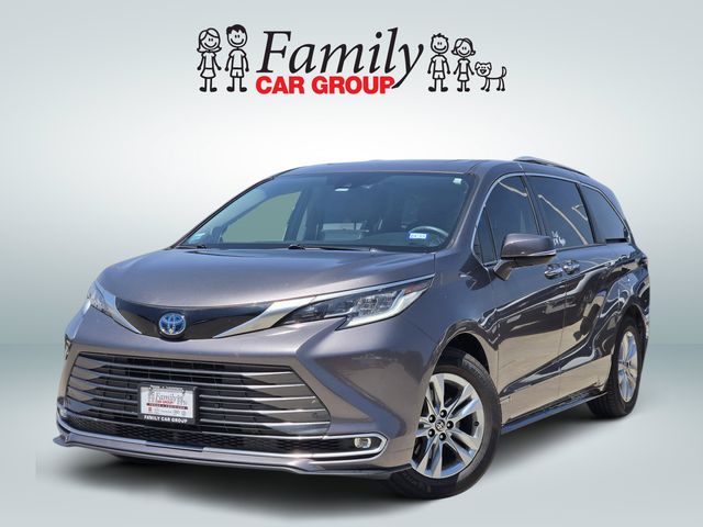 Predawn Gray Mica 2021 Toyota Sienna Minivan Front-Wheel Drive Continuously Variable Transmission