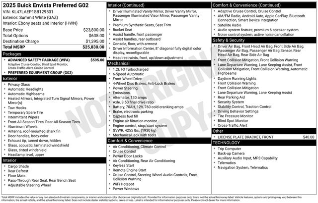 2025 Buick Envista Preferred FWD