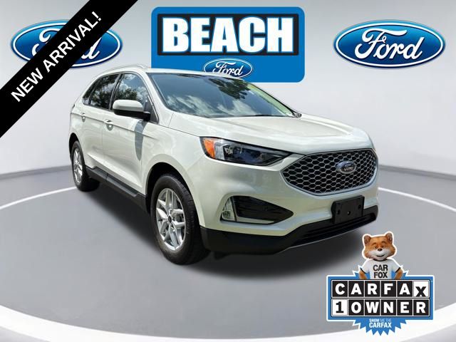 White Metallic 2024 Ford Edge SUV / Crossover All-Wheel Drive 8-Speed Automatic