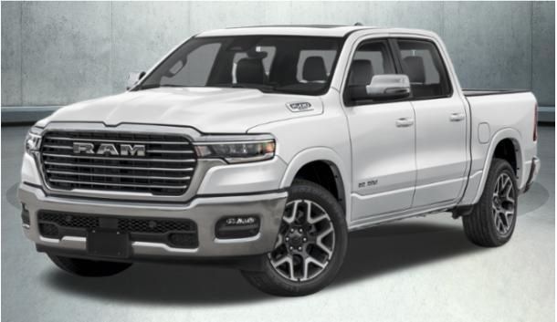 Bright White Clearcoat 2025 RAM 1500 Pickup Truck Four-Wheel Drive 8-Speed Automatic