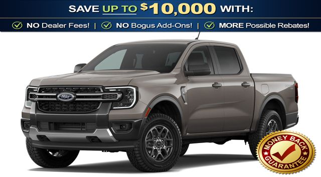 Marsh Gray 2026 Ford Ranger XLT SuperCrew 4WD Pickup Truck Four-Wheel Drive Automatic