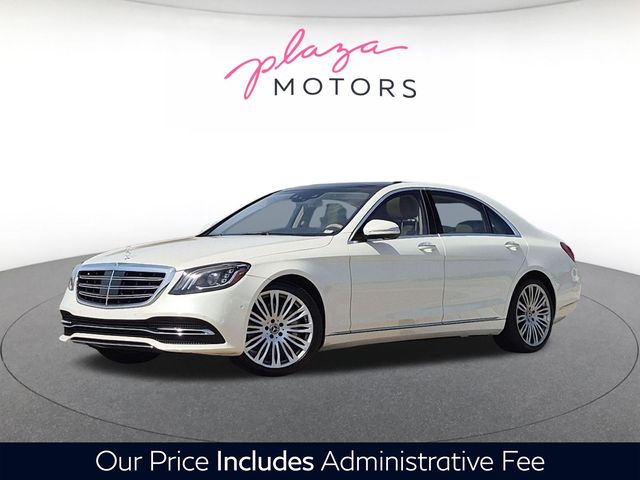 designo Diamond White Metallic 2019 Mercedes-Benz S-Class Sedan Rear-Wheel Drive 9-Speed Automatic