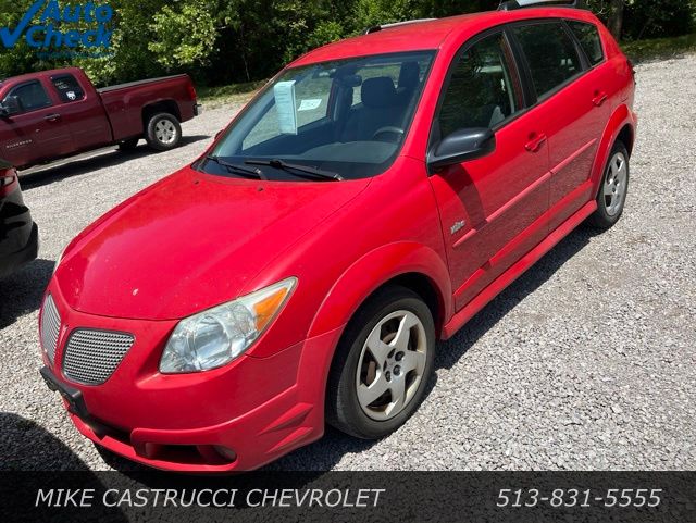 Lava (Bright Red) 2006 Pontiac Vibe Base Hatchback Front-Wheel Drive 4-Speed Automatic Overdrive