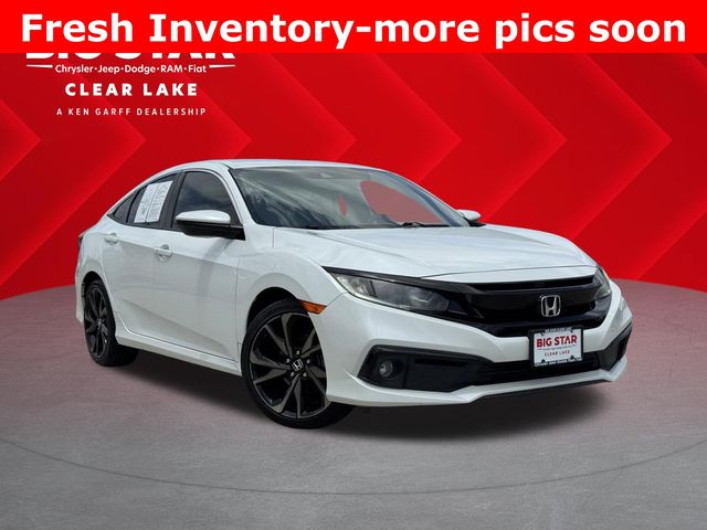 2021 Honda Civic Sport White at Emmons Autoplex