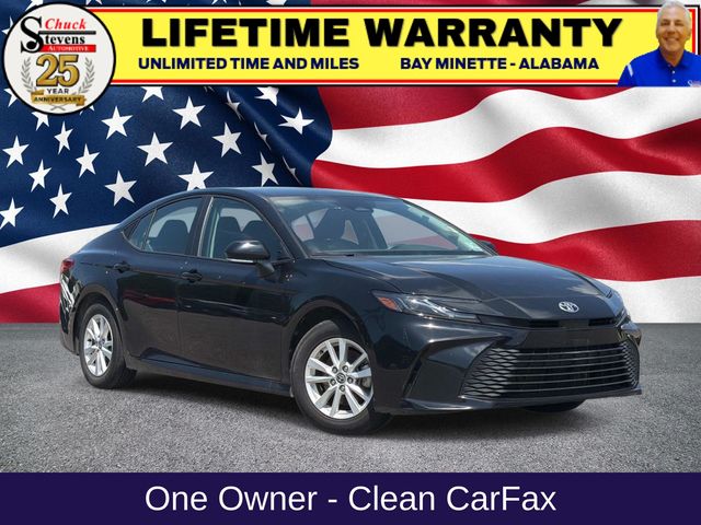 Black 2025 Toyota Camry Sedan Front-Wheel Drive Continuously Variable Transmission