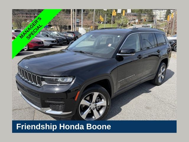 Diamond Black Crystal Pearlcoat 2021 Jeep Grand Cherokee L Limited 4WD SUV / Crossover Four-Wheel Drive 8-Speed Automatic