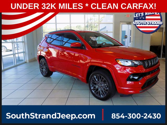 Redline Pearlcoat 2022 Jeep Compass SUV / Crossover Four-Wheel Drive 9-Speed Automatic