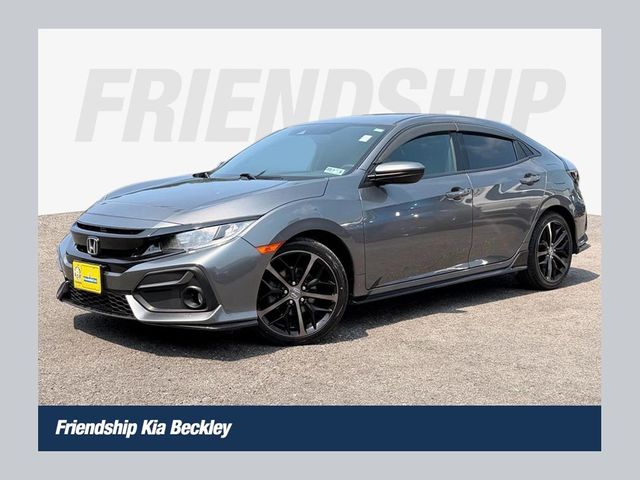 Gray (Modern Steel Metallic) 2021 Honda Civic Hatchback Hatchback Front-Wheel Drive Continuously Variable Transmission