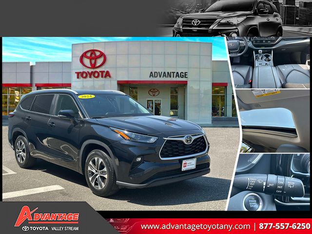 Midnight Black Metallic 2024 Toyota Highlander XLE FWD SUV / Crossover Front-Wheel Drive 8-Speed Automatic