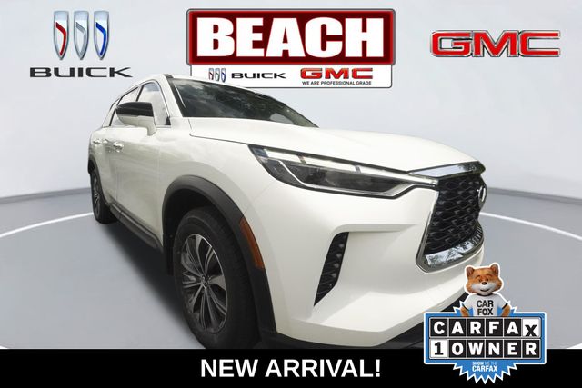 Glacier White 2024 INFINITI QX60 SUV / Crossover Front-Wheel Drive 9-Speed Automatic