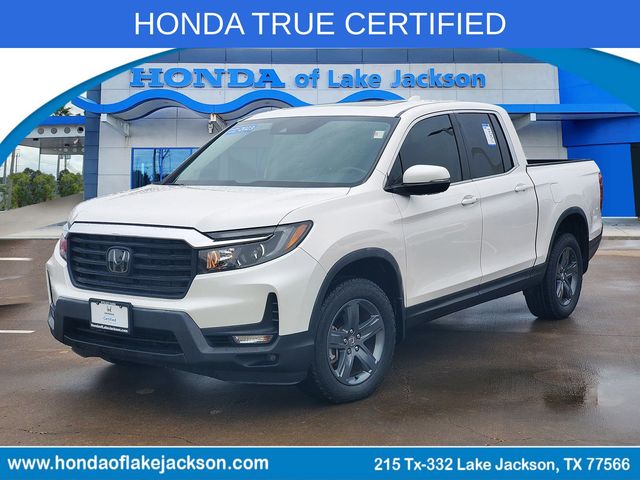 Platinum White Pearl 2023 Honda Ridgeline Pickup Truck All-Wheel Drive 9-Speed Automatic