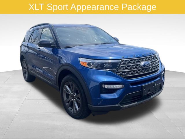 Blue Metallic 2023 Ford Explorer SUV / Crossover All-Wheel Drive Automatic