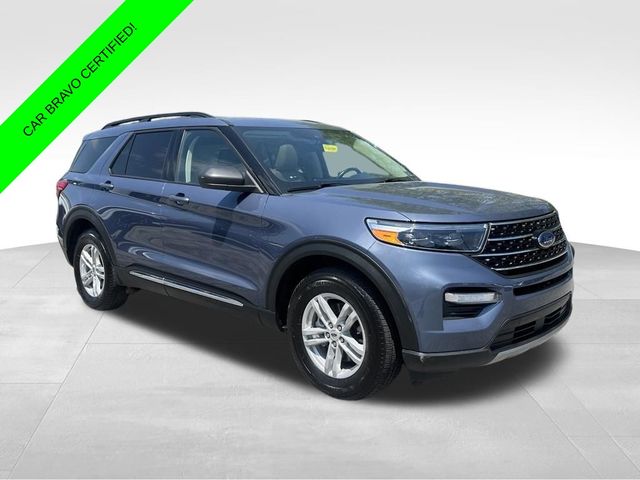Blue Metallic 2021 Ford Explorer XLT AWD SUV / Crossover All-Wheel Drive Automatic