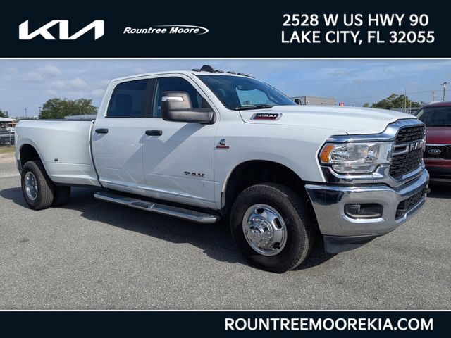 Bright White Clearcoat 2024 RAM 3500 Big Horn Crew Cab LB DRW 4WD Pickup Truck Four-Wheel Drive 6-Speed Automatic