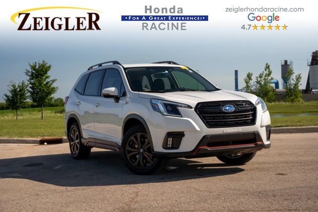 Crystal White Pearl 2024 Subaru Forester SUV / Crossover All-Wheel Drive Continuously Variable Transmission