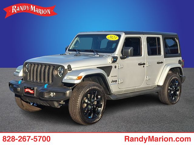 Silver 2023 Jeep Wrangler 4xe SUV / Crossover Four-Wheel Drive 8-Speed Automatic