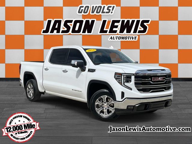 Summit White 2024 GMC Sierra 1500 SLT Crew Cab RWD Pickup Truck 4X2 Automatic