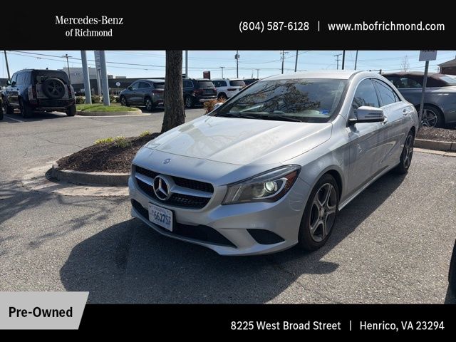 Polar Silver Metallic 2014 Mercedes-Benz CLA 250 Sedan Front-Wheel Drive 7-Speed Automatic