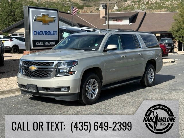 Champagne Silver Metallic 2016 Chevrolet Suburban SUV / Crossover Four-Wheel Drive 6-Speed Automatic Overdrive