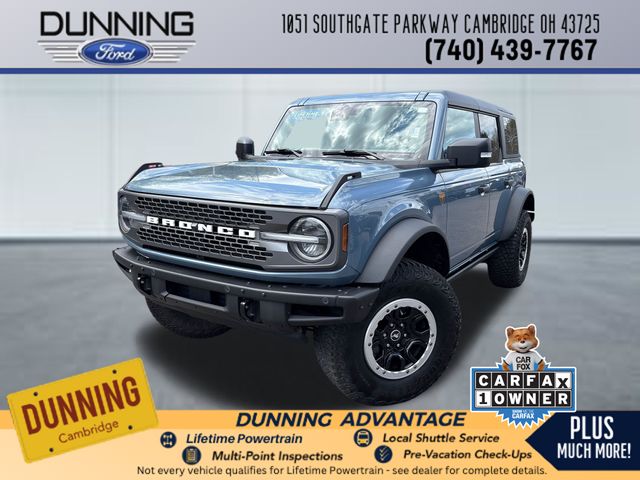 Blue (Azure Gray Metallic Tri-Coat) 2023 Ford Bronco Badlands Advanced 4-Door 4WD SUV / Crossover Four-Wheel Drive Automatic