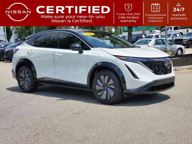 Black Diamond Pearl 2023 Nissan Ariya Venture+ 4dr FWD SUV / Crossover Front-Wheel Drive Continuously Variable Transmission