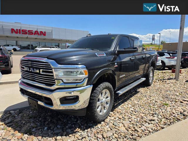 Diamond Black Crystal Pearlcoat 2022 RAM 2500 Laramie Crew Cab 4WD Pickup Truck Four-Wheel Drive 6-Speed Automatic