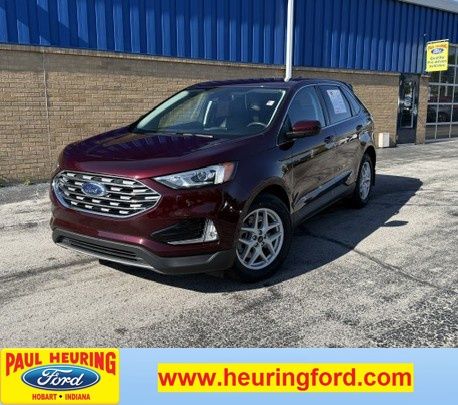 Red (Burgundy) 2021 Ford Edge SUV / Crossover Front-Wheel Drive 8-Speed Automatic