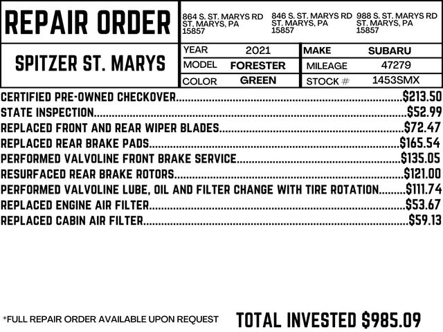 Used 2021 Green Subaru Base image 4