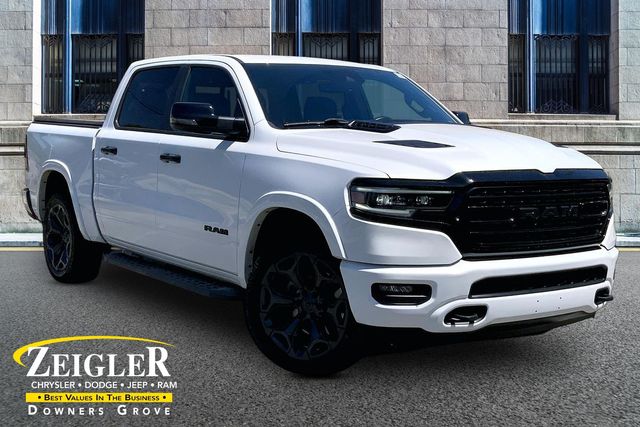 Ivory White Tri-Coat Pearlcoat 2023 RAM 1500 Limited Crew Cab 4WD Pickup Truck Four-Wheel Drive 8-Speed Automatic