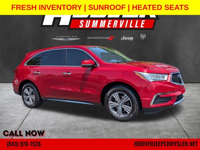 Performance Red Pearl 2019 Acura MDX SH-AWD SUV / Crossover All-Wheel Drive 9-Speed Automatic