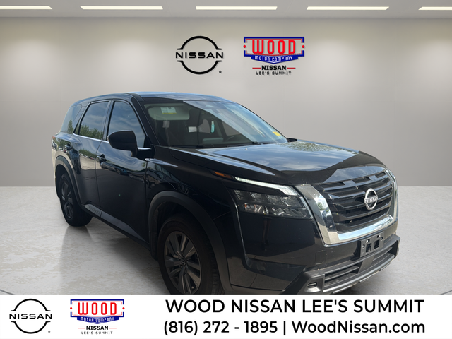 Super Black 2025 Nissan Pathfinder S 4WD SUV / Crossover All-Wheel Drive 9-Speed Automatic