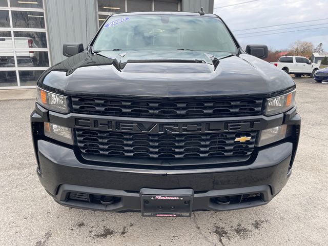 2020 Chevrolet Silverado 1500 Custom - Black exterior view 2