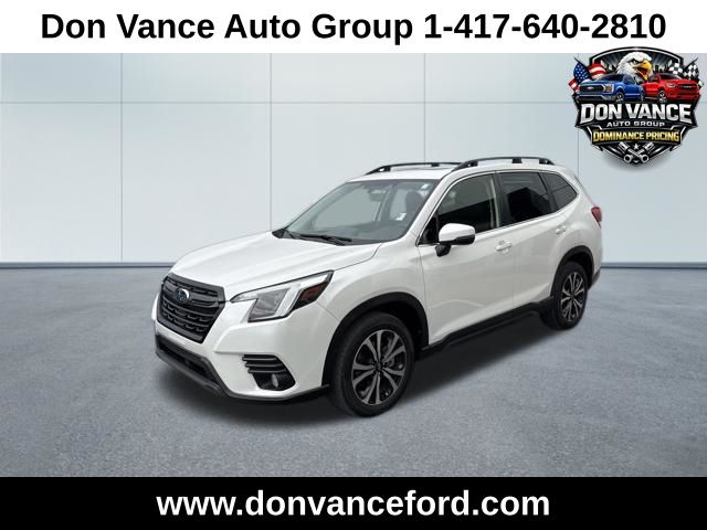 Crystal White Pearl 2023 Subaru Forester Limited Crossover AWD SUV / Crossover All-Wheel Drive Continuously Variable Transmission