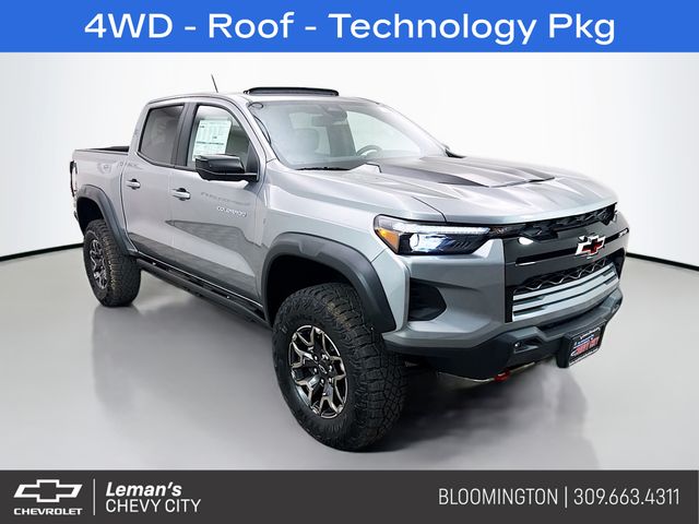 Sterling Gray Metallic 2026 Chevrolet Colorado ZR2 Crew Cab 4WD Pickup Truck Four-Wheel Drive 8-Speed Automatic