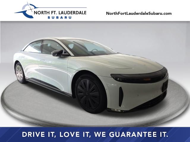 Stellar White Metallic 2025 Lucid Air Sedan All-Wheel Drive 1-Speed Automatic