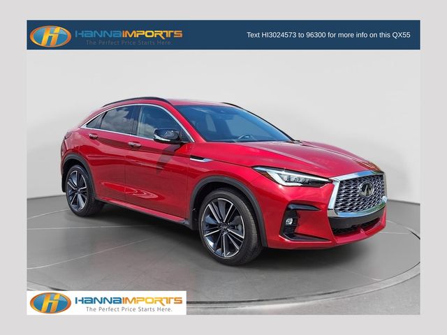 Dynamic Sunstone Red 2025 INFINITI QX55 SUV / Crossover All-Wheel Drive Continuously Variable Transmission