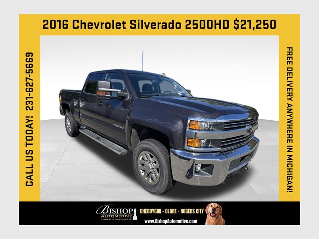 Gray (Tungsten Metallic) 2016 Chevrolet Silverado 2500HD Pickup Truck Four-Wheel Drive 6-Speed Automatic Overdrive