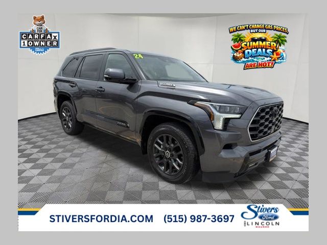 Magnetic Gray Metallic 2024 Toyota Sequoia Platinum 4WD SUV / Crossover Four-Wheel Drive Automatic