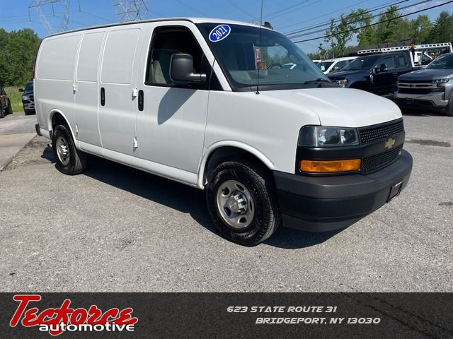 Summit White 2021 Chevrolet Express Cargo Van Rear-Wheel Drive Automatic