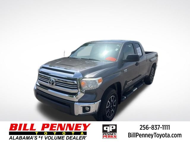 Magnetic Gray Metallic 2017 Toyota Tundra SR5 Double Cab 5.7L FFV 4WD Pickup Truck Four-Wheel Drive 6-Speed Automatic Overdrive